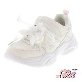 イコールミー キッズ スニーカー 2WAY リボン 厚底 軽量 ベルクロ ME-3793 女の子 ホワイト 白 キラキラ|スニーカー|キッズ