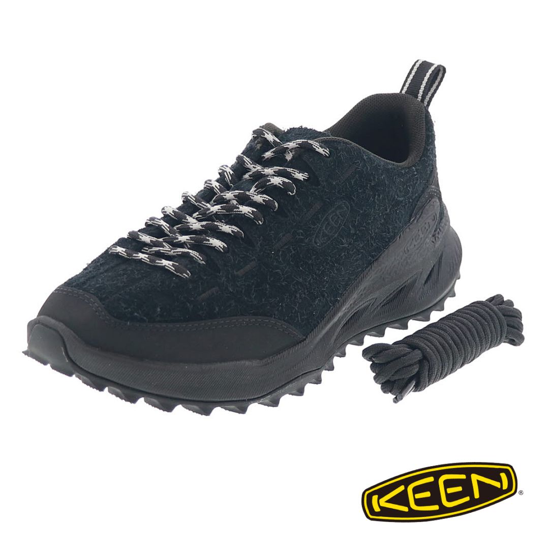 KEEN キーン ジャスパー ザイオニック スニーカー レディース アウトドアシューズ JASPER ZIONIC 1031126 BLACK/BLACK ブラック 替え紐付き