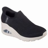 SKECHERS スケッチャーズ スリップインズ  レディース シューズ スニーカー UNO-177523 ウノ ウェッジ - キッキング ニット 厚底 ブラック|サ行|ブランド一覧