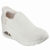 SKECHERS スケッチャーズ スリップインズ レディース シューズ スニーカー UNO-177523 ウノ ウェッジ - キッキング ニット 厚底 オフホワイト|サ行|ブランド一覧