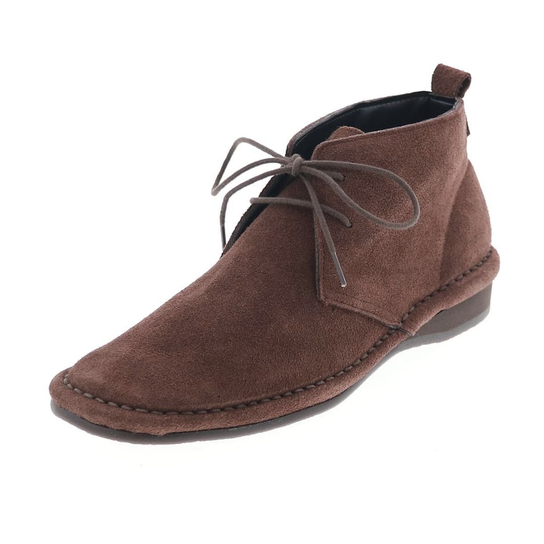 レディース チャッカブーツ カジュアル ショートブーツ スエード レザー オリジナル 日本製 lumi Cosme 294-2828 DB ダークブラウン