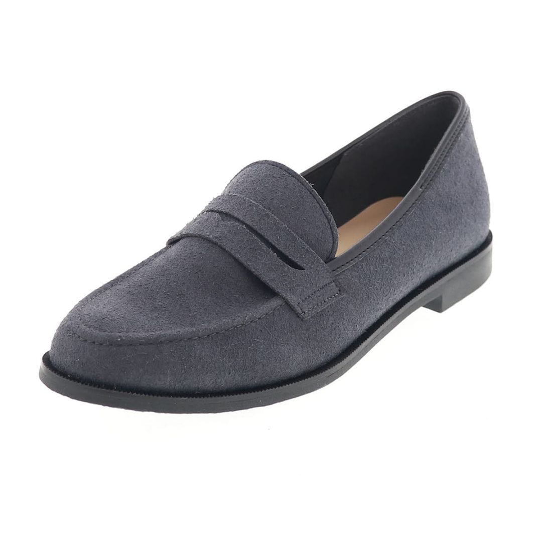 レディース ローファー カジュアルシューズ スエード調 歩きやすい 靴 オリジナル 日本製 lumi Cosme 237-119231 ブラック 通勤 オフィス ビジネス