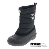モズ MOZ キッズ ブーツ ジュニア ブーツ スノトレ 子供靴 防寒 防水 もこもこファー ファスナータイプ MZ-72151S 黒 ブラック 19.0cm〜25.0cm|マ行|ブランド一覧