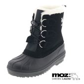 モズ MOZ キッズ ジュニア ブーツ スノトレ 子供靴 防寒 あったか もこもこボア 防滑 ドローコード付き MZ-72141S 黒 ブラック|マ行|ブランド一覧