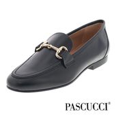 PASCUCCI パスクッチ ローファー 795 レディース ビットローファー レザー 太めのヒール 歩きやすい 革靴 イタリア製 NERO ブラック 黒 |ローファー|レディース