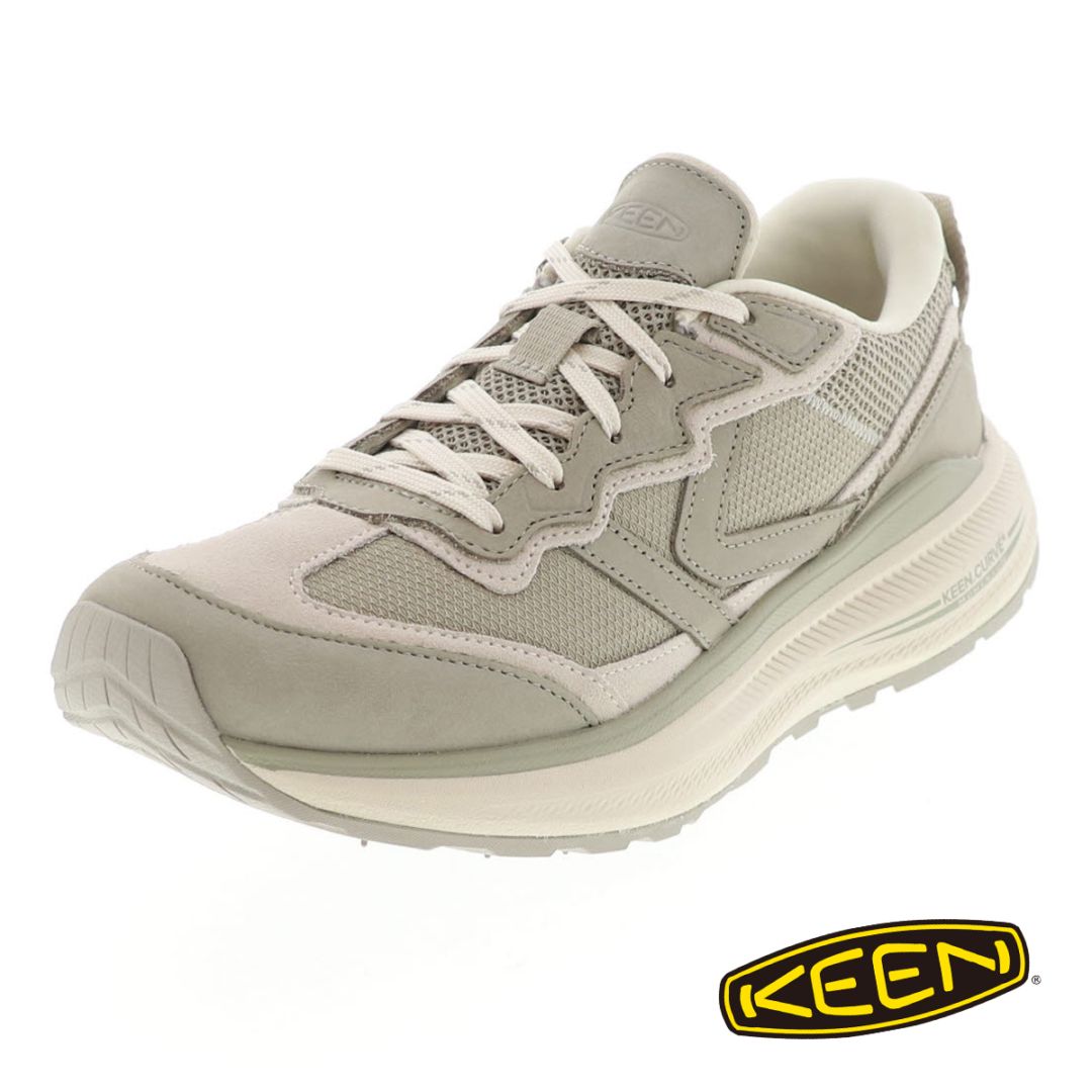 キーン メンズ ダブルケーファイブハンドレッド レザー ウォーキングシューズ メンズ ローカット スニーカー KEEN WK500 1031275 ABBEY STONE/BIRCH 