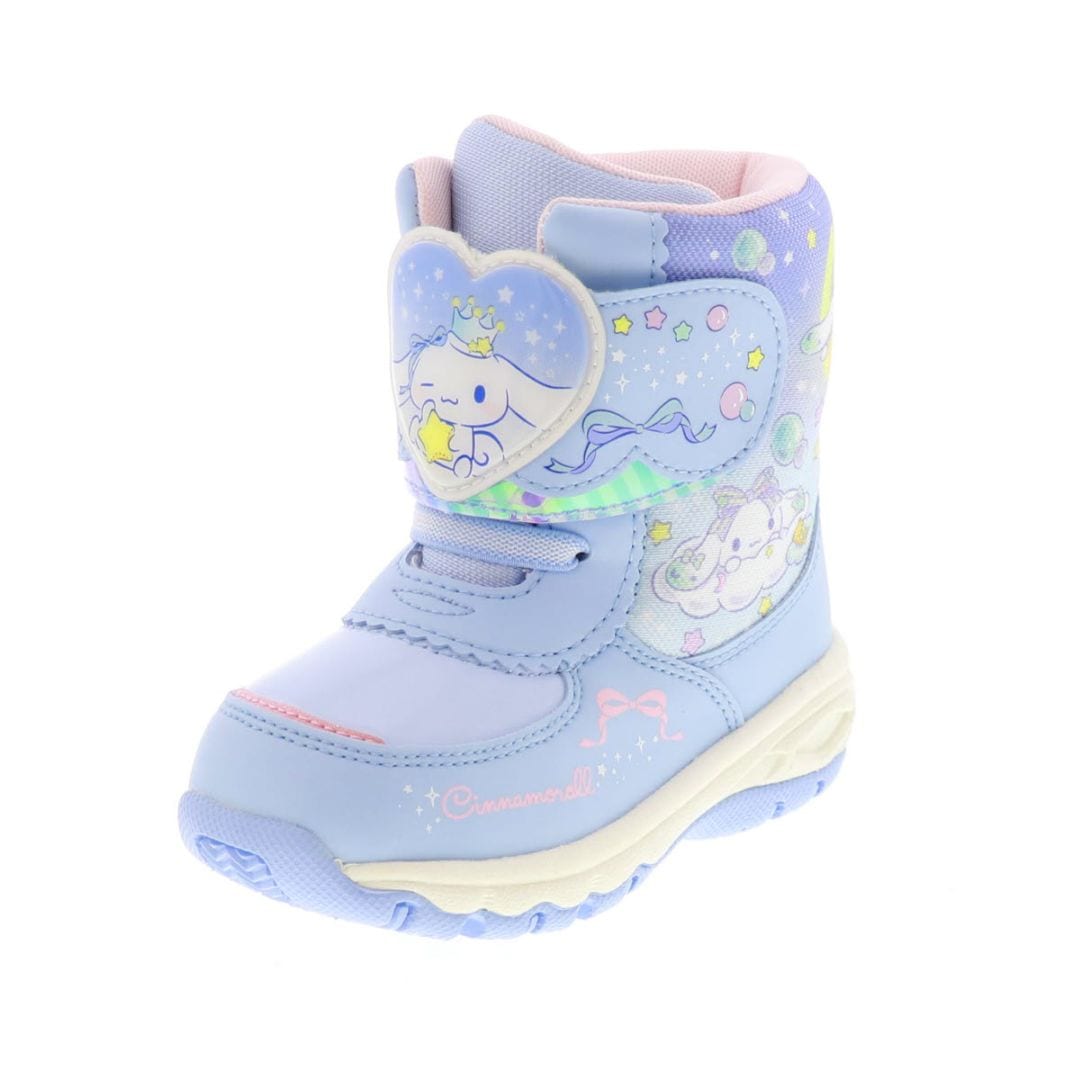 Sanrio サンリオ シナモロール シナモン キッズブーツ スノーブーツ 防水設計 かわいい サックス 水色 SAWC039E