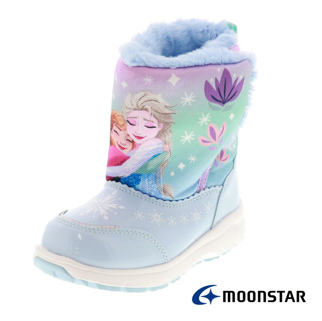 アナと雪の女王 キッズ ウィンターブーツ DN WC051E SAX サックス キッズブーツ スノーブーツ 防水設計 かわいい アナ雪