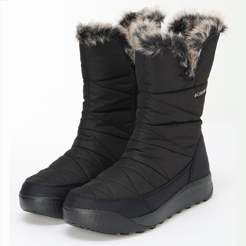 Columbia コロンビア レディース ブーツ ミンクス スリップ ファイブ ワイド WOMENS 保温 WIDE BK2306 010 ブラック 黒