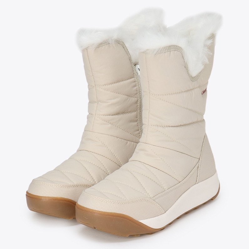 Columbia コロンビア レディース ブーツ ミンクス スリップ ファイブ ワイド WOMENS 保温 WIDE BK2306 278 Dark Stone ベージュ