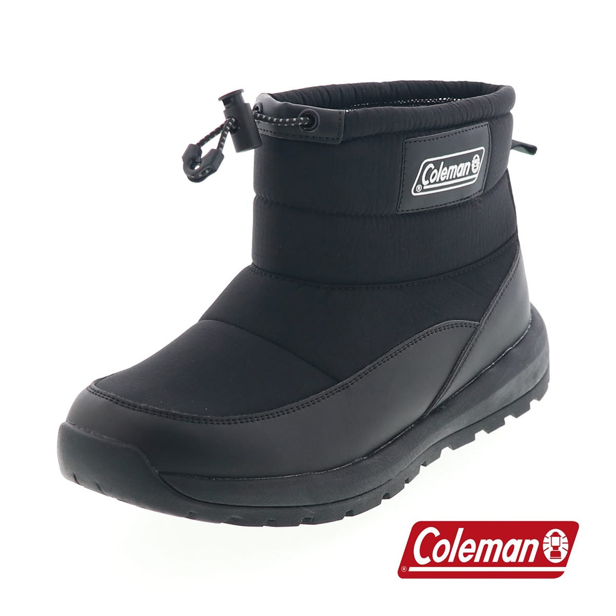 Coleman コールマン ブーツ メンズ ダウンブーツ ショートブーツ 冬 雪道 透湿 保温 防水ブーツ 防滑ソール ドローコード 1X553CH N9 ブラック 黒