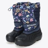 Columbia コロンビア  ジュニア ブーツ ユース パウダーバグ スノーライト BY2106 466 防水 Nocturnal Wildflower Whimsy 花柄 ネイビー スノーブーツ|