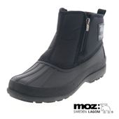 モズ 靴 MOZ 2671 メンズ スノーブーツ ショートブーツ ダブルジップ 防水シューズ  防滑ソール あったか ボア ブラック 黒