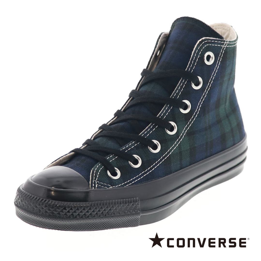 CONVERSE コンバース オールスター エイジド CK HI レディース スニーカー ハイカット キャンバスシューズ BLKWAT ブラックウォッチ チェック柄