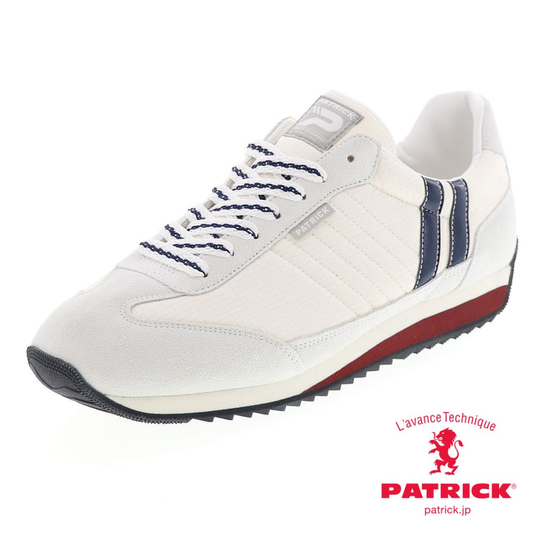 パトリック マラソン チェック メンズ スニーカー カジュアル シューズ PATRICK MARATHON-CHECK 507180 WHT ホワイト 日本製