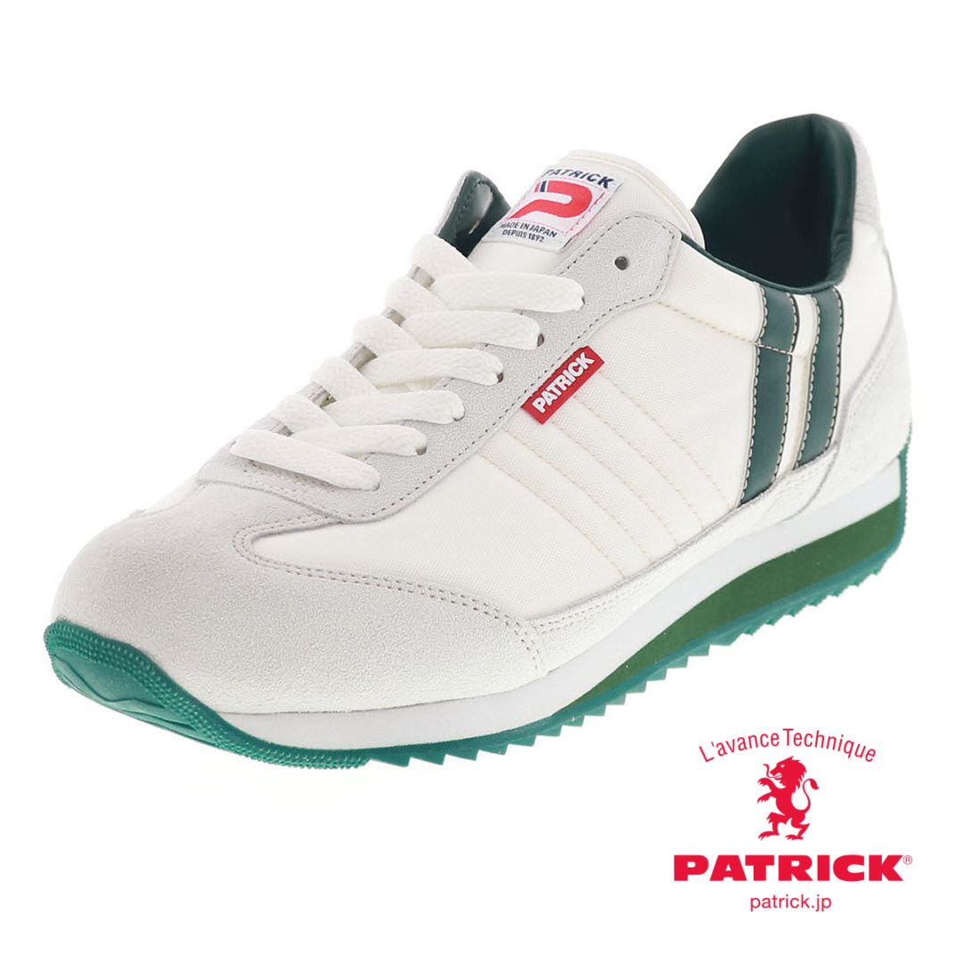 パトリック マラソン メンズ スニーカー カジュアル シューズ PATRICK MARATHON 94608 TAIGA タイガ ホワイト 定番モデル 日本製