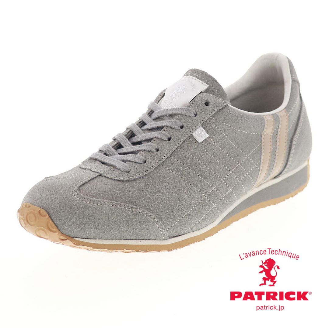 パトリック アイリス ベロア レディース スニーカー ローカット PATRICK IRIS-VR 582554 GY/BG グレー/ベージュ 日本製　