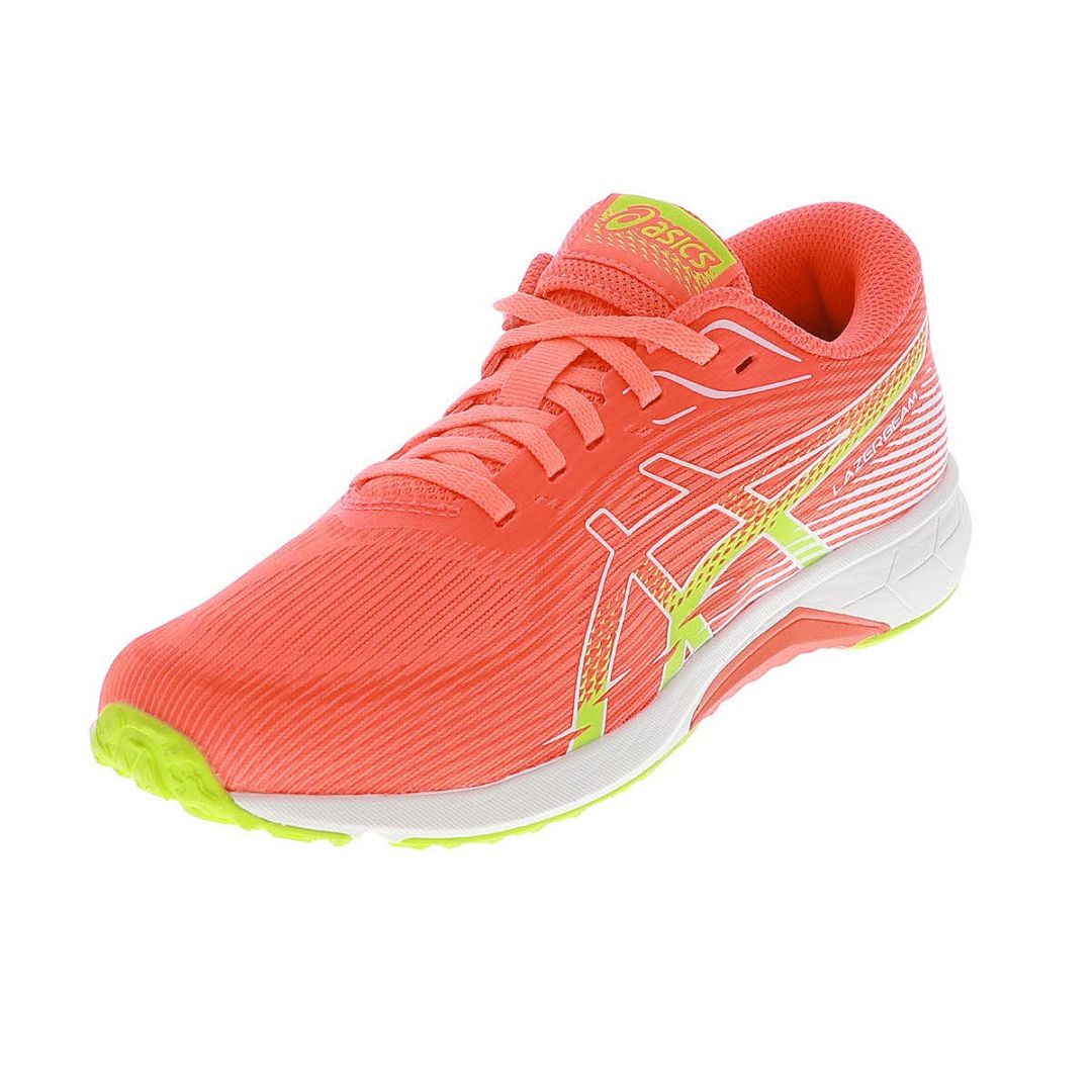 asics アシックス レーザービーム キッズスニーカー ジュニアシューズ 消臭 運動靴 LAZERBEAM RK 1154A222-700 ネオンオレンジ×ホワイト