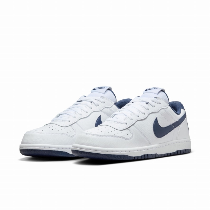 ナイキ NIKE メンズ スニーカー ナイキ ビッグ ナイキ ロー 355152 140 BIG NIKE LOW ホワイト/ミッドナイトネイビー