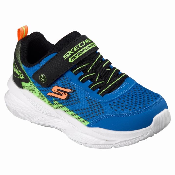SKECHERS スケッチャーズ キッズ スニーカー 光る靴 Sライツ スケッチャーズ メテオライツ 2.0 401490L BLBK ブルー/ブラック 