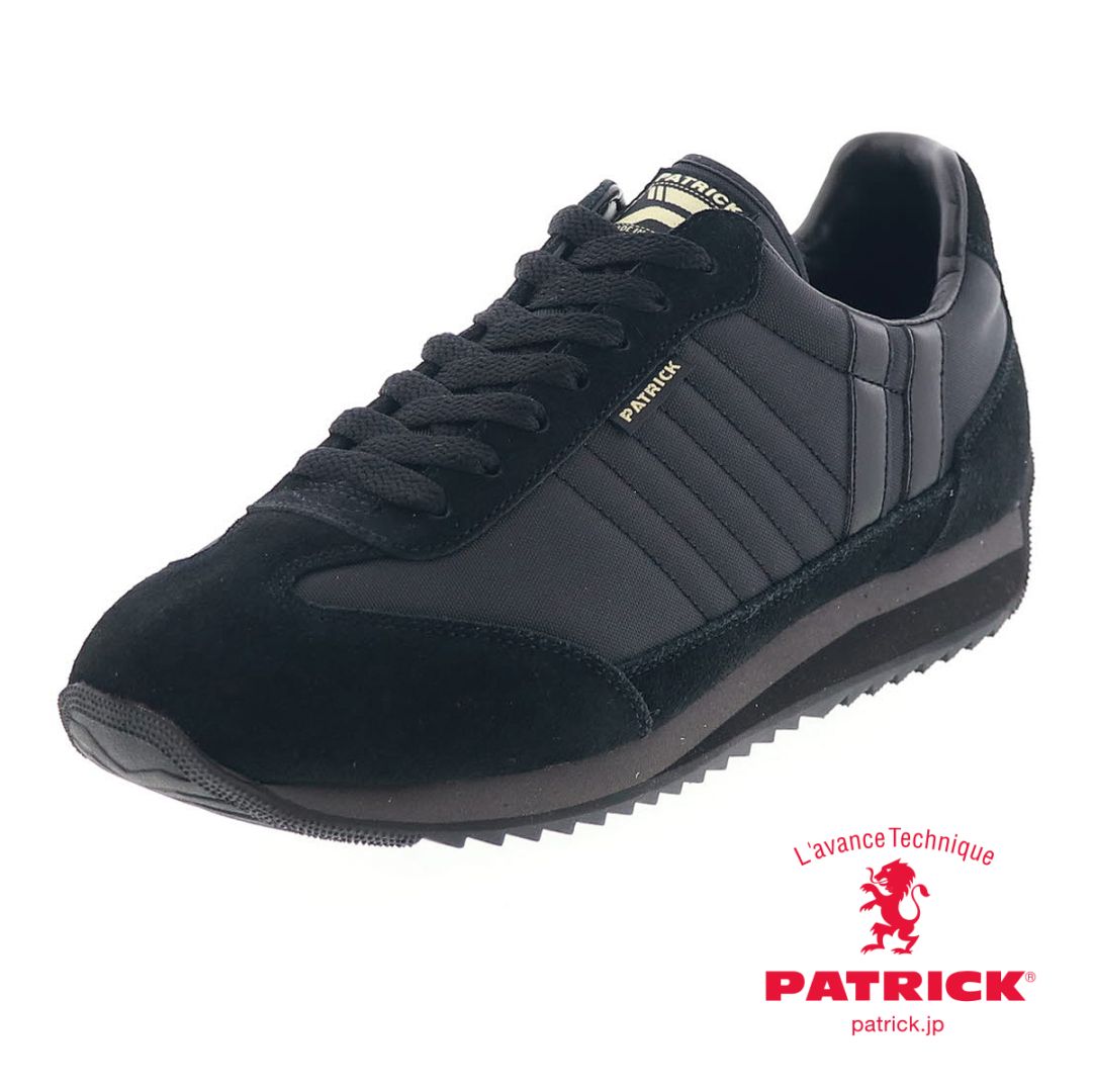 パトリック マラソン メンズ スニーカー カジュアル シューズ PATRICK MARATHON 94601 SPACE ブラック 定番モデル 日本製