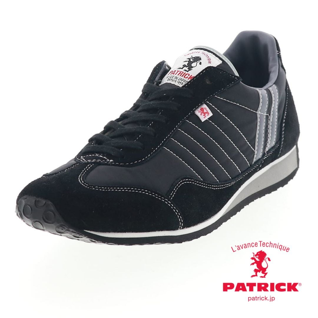 パトリック スタジアム メンズ スニーカー カジュアル シューズ PATRICK STADIUM 23011 BLK ブラック 定番モデル 日本製