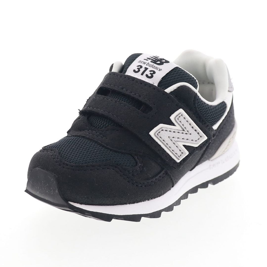 ニューバランス 313 v2 Hook and Loop キッズ スニーカー ベビーシューズ 子供靴 履きやすいベルクロベルト NB I3139HM W幅 ブラック 13.0cm～16.5cm
