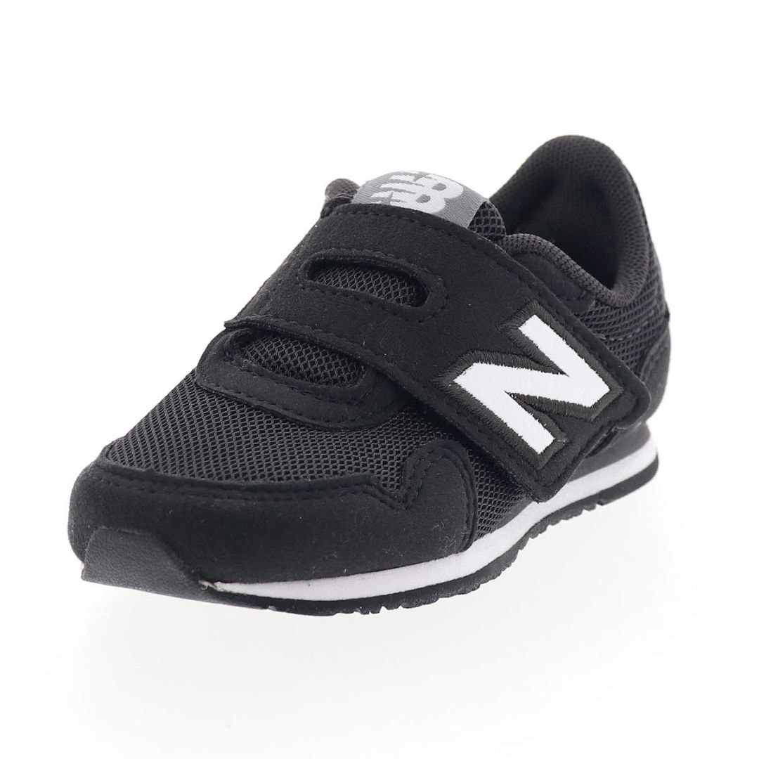 new balance ニューバランス IV323BK キッズスニーカー ベビーシューズ 子供靴 運動靴 W幅 ベルクロベルト メッシュ ブラック 黒 13.0cm〜16.5cm