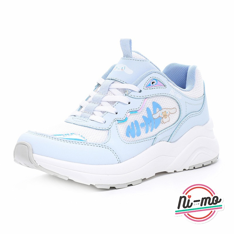 ニーモ Ni-mo ムーンスター シナモロール サンリオ コラボ NM J152SAN キッズ スニーカー ジュニアシューズ 女の子 ガールズ 抗菌防臭 サックス