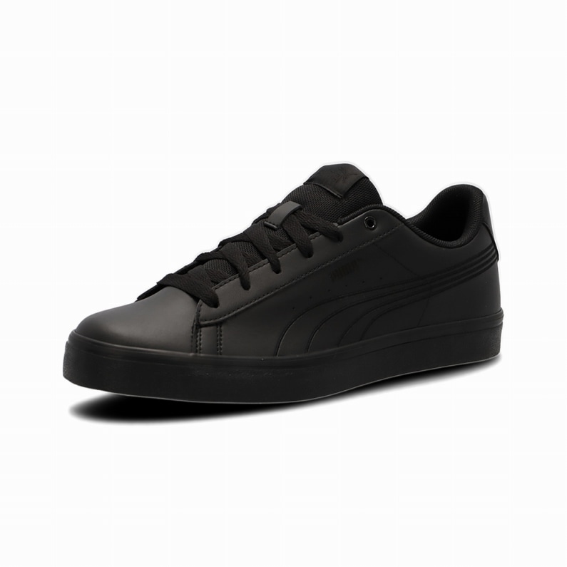 PUMA プーマ レディース スニーカー 389908 02 プーマ V コート バルク EB PUMA Black-PUMA Black