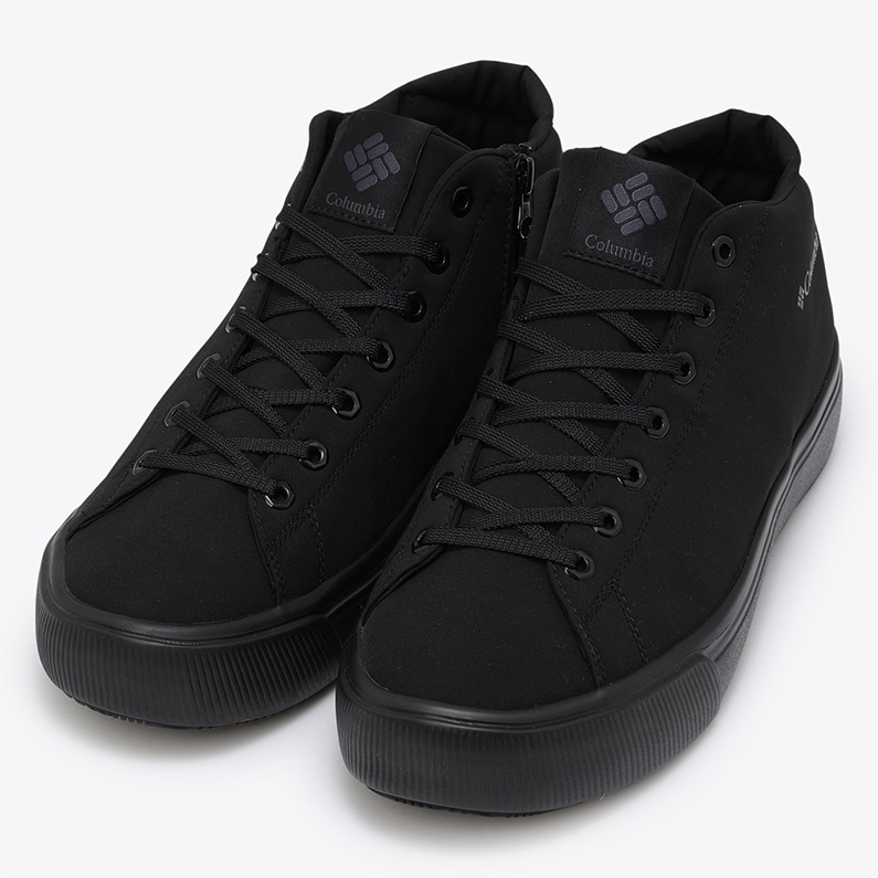 Columbia コロンビア メンズ スニーカー ホーソンレイン ミッド ウォータープルーフ YU7030 010 防水 ブラック 黒