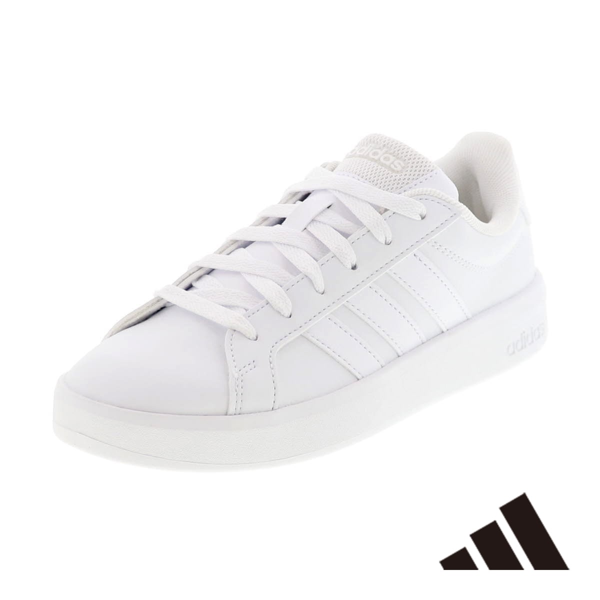 adidas アディダス グランドコート 3.0 J JP9110 ジュニア シューズ キッズ スニーカー レディース ローカット コートシューズ ホワイト×ホワイト