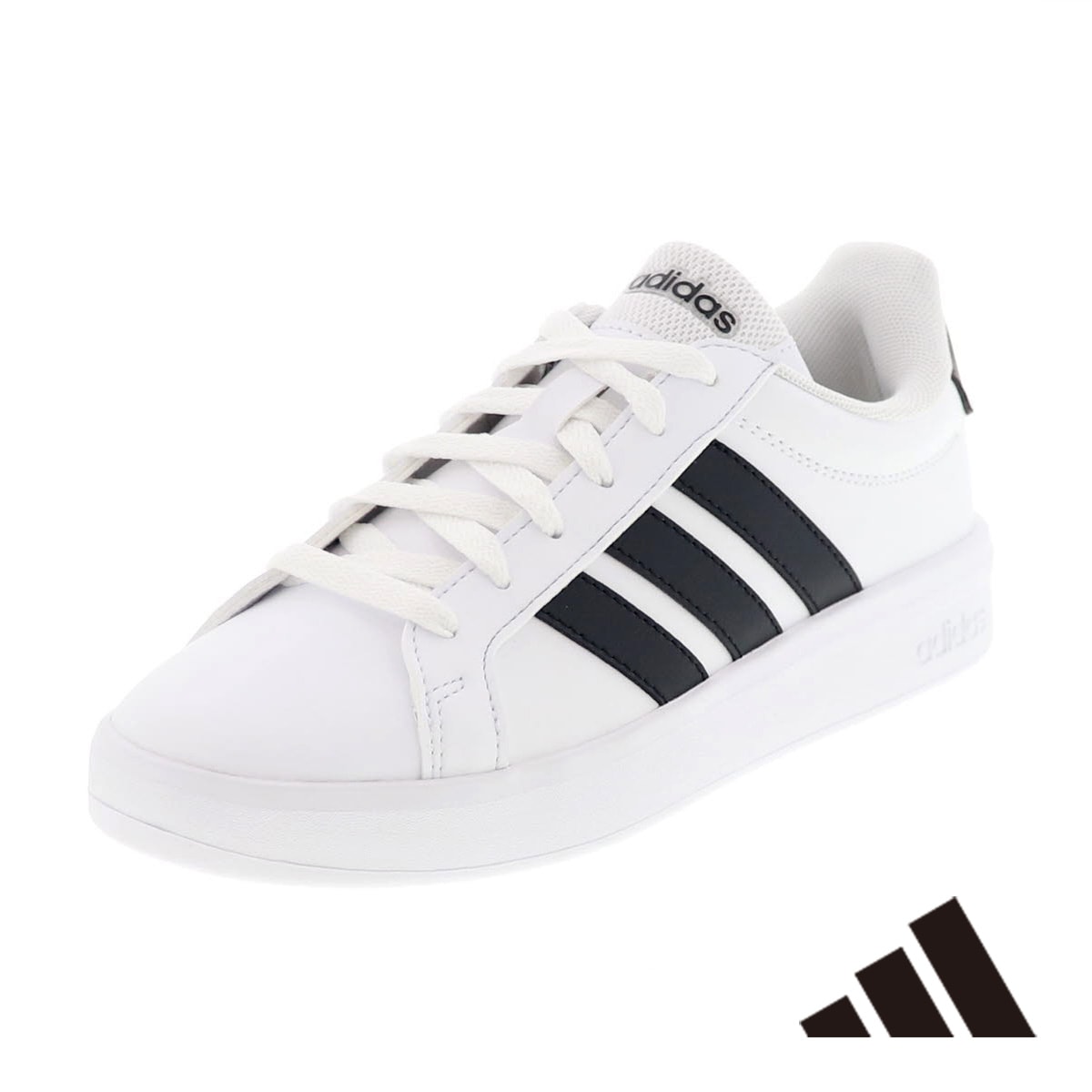 adidas アディダス グランドコート 3.0 J JP9365 ジュニア シューズ キッズ スニーカー レディース ローカット コートシューズ ホワイト×ブラック