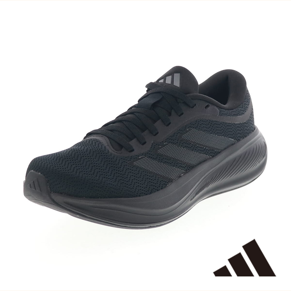 adidas アディダス レスポンス ランナー 2 KJ1737 レディース ランニング シューズ 運動靴 スニーカー スポーツシューズ ブラック×ブラック