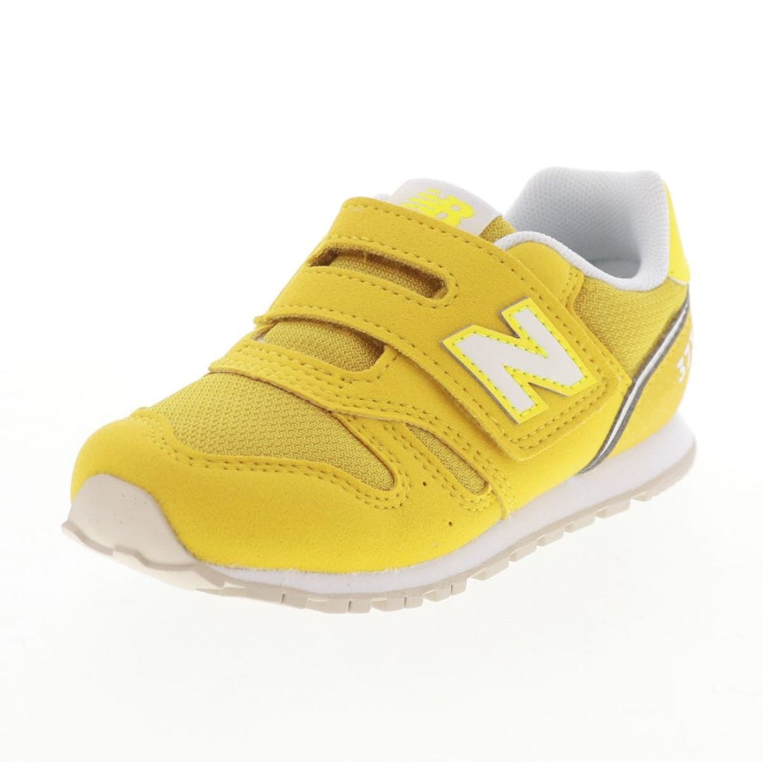 new balance ニューバランス I3737AW キッズスニーカー シューズ 子供靴 運動靴 W幅 ベルクロベルト メッシュ イエロー 黄色 13.0cm〜16.5cm