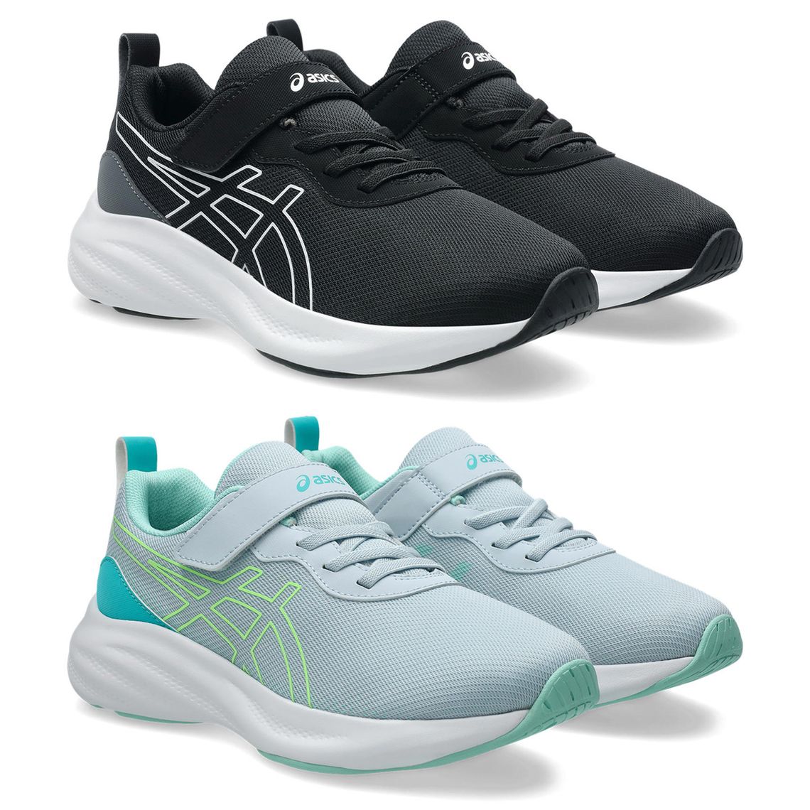 ASICS アシックス レーザービーム キッズスニーカー ジュニアシューズ 消臭 運動靴 LAZERBEAM MP MG 1154A224 ゴムひも 1本ベルト