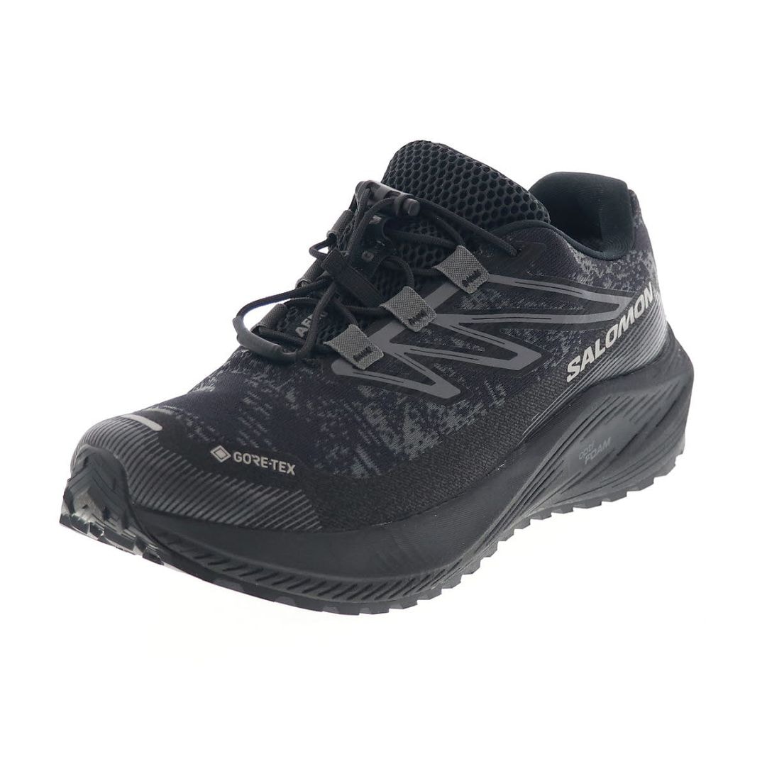 サロモン メンズ スニーカー 男性用 グラベル ランニングシューズ アウトドア SALOMON AERO FLOW GRVL GORE-TEX 防水 492565 28 V0 アスファルト/ブラック
