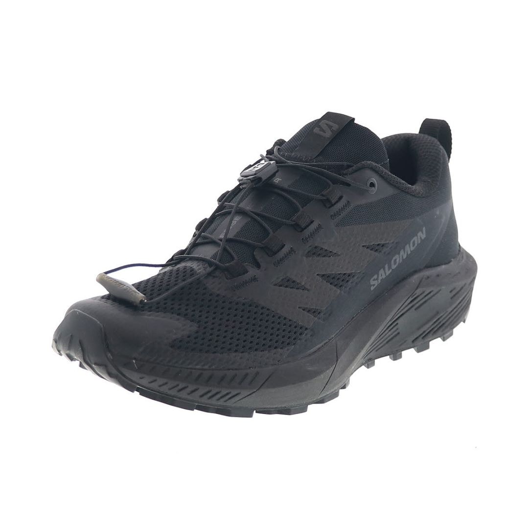 サロモン メンズ スニーカー 男性用 トレイル ランニングシューズ 滑りにくいソール SENSE RIDE 5 SR 473776 27 V0 ブラック/ファントム