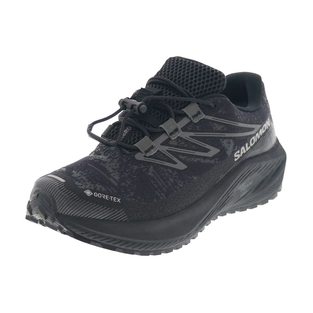 サロモン レディース スニーカー 女性用 グラベル ランニングシューズ アウトドア SALOMON AERO FLOW GRVL GORE-TEX 防水 492563 24 V0 アスファルト/ブラック