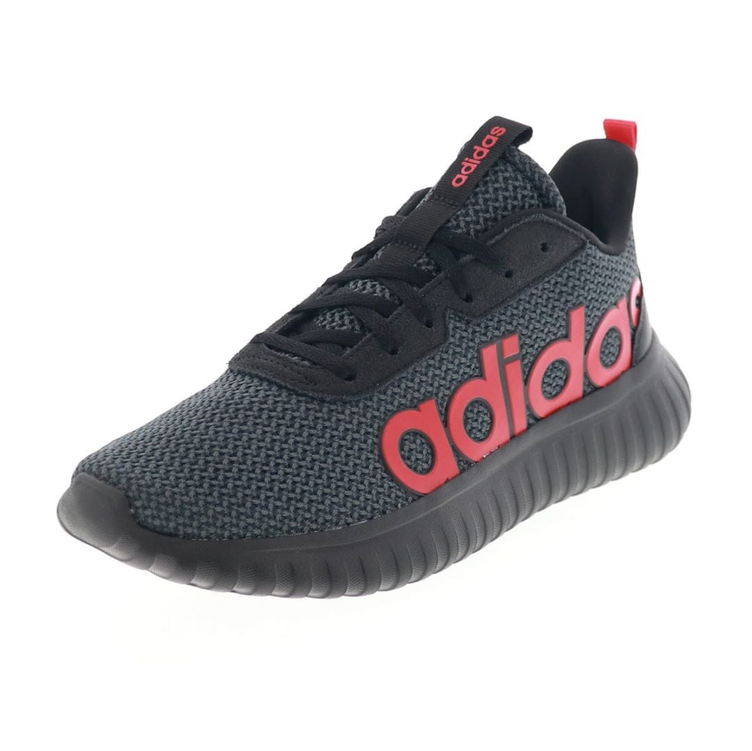 adidas アディダス メンズ スニーカー KAPTIR BASE M JQ4631 ビッグロゴ ローカット シューズ ブラック/レッド