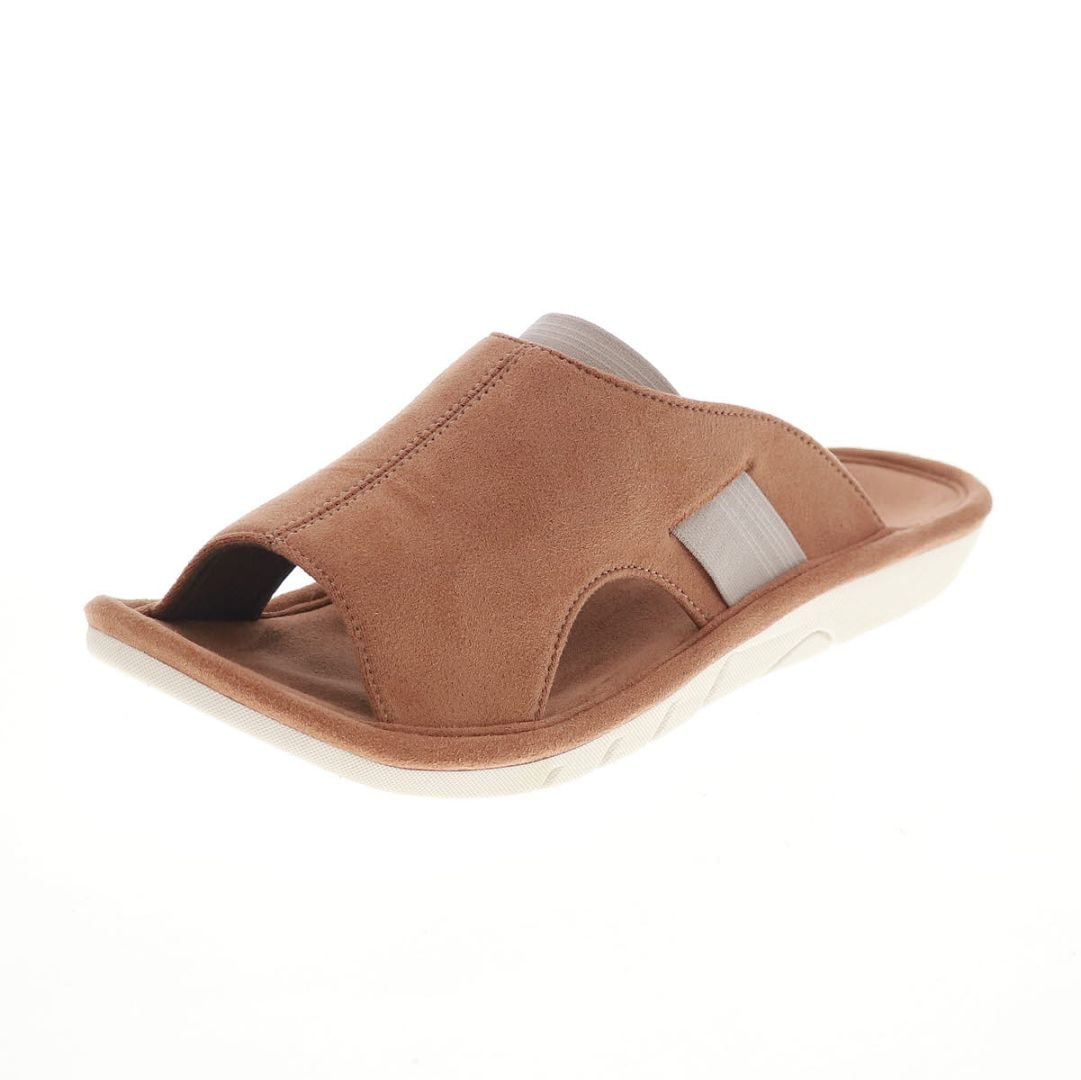 スリッパ サンダル 室内履き ルームシューズ 健康サンダル fit it BASIC NE1052G40LL BR LLサイズ ブラウン