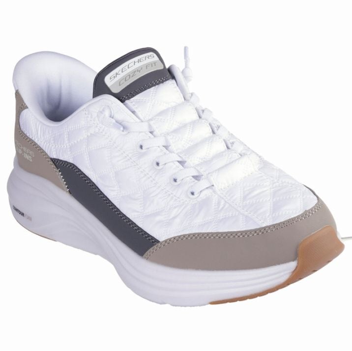SKECHERS スケッチャーズ スリップインズ メンズ スニーカー コンツアーフォーム コージーフィット 232619 WTP ホワイト/トープ