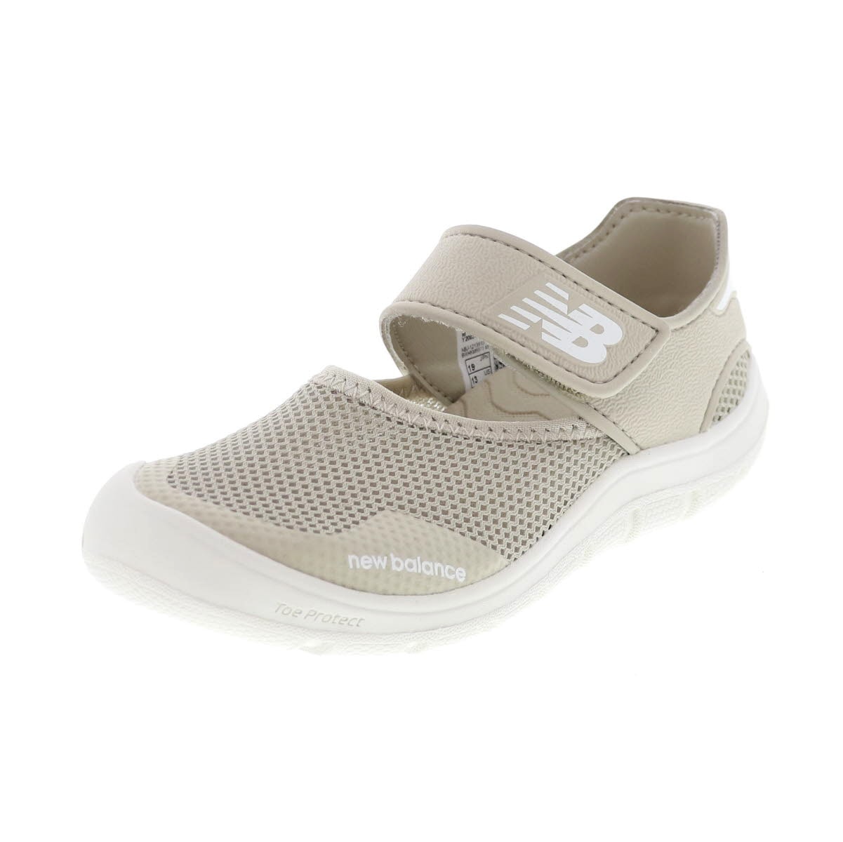 new balance ニューバランス キッズ ジュニア サンダル 208 Hook and Loop ストラップ ベルト  Y2083V1 ベージュ SHIPYARD with WHITE サマーサンダル