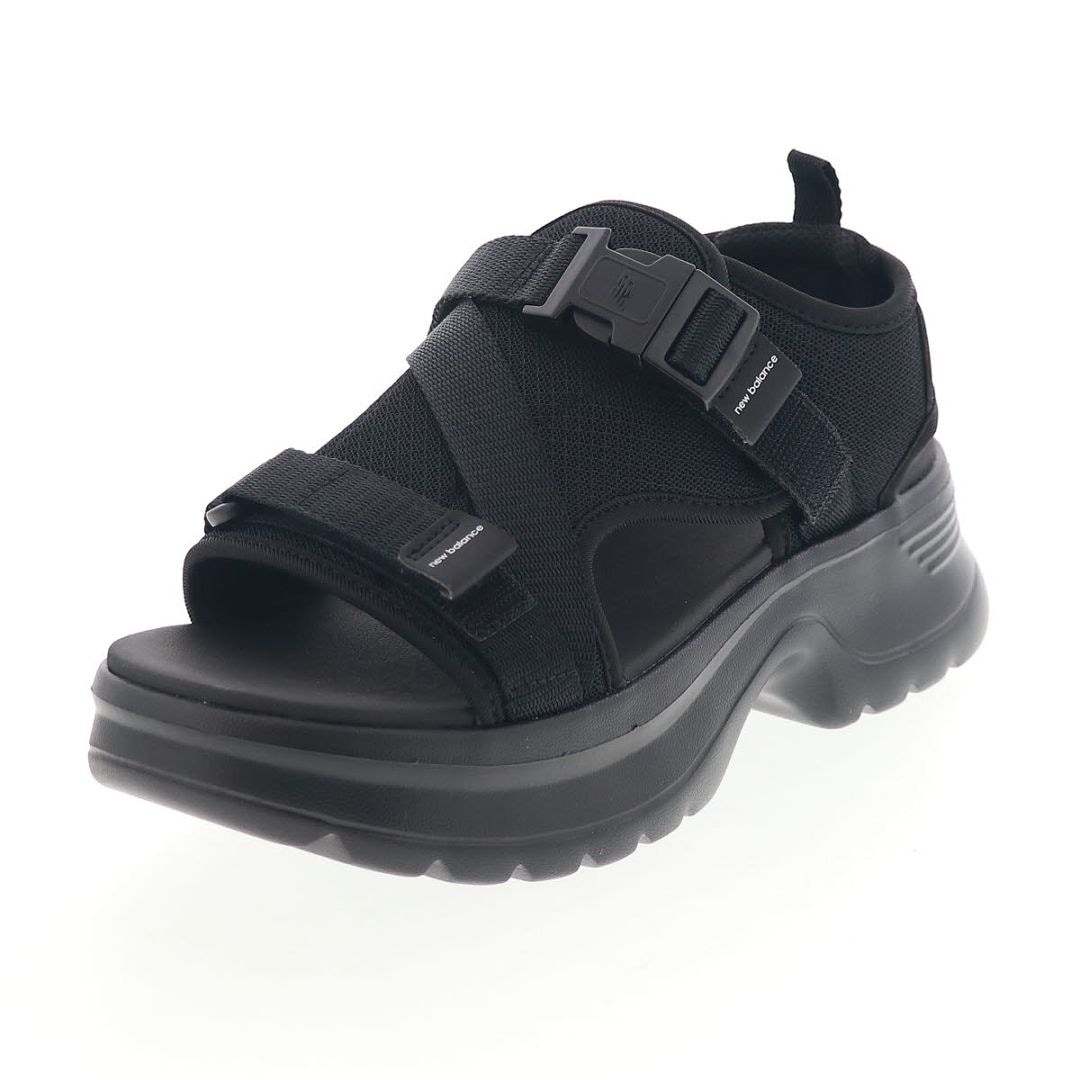 new balance ニューバランス レディース サンダル W2586XR 258 v2 Sandal ブラック/シルバー 厚底 ストラップ サンダル