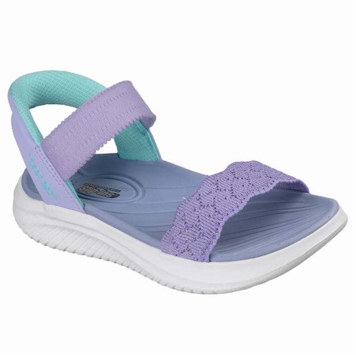 SKECHERS スケッチャーズ キッズ サンダル ジュニア スリップインズ ウルトラ フレックス 3.0 エルモサ ブリーズ 303029L LAV ラベンダー 女の子