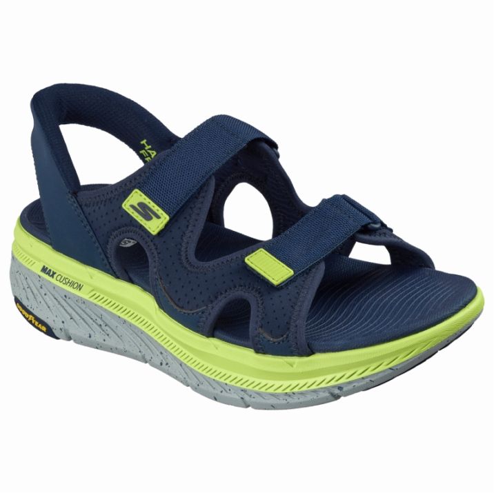 SKECHERS スケッチャーズ メンズ サンダル スリップインズ マックスクッショニング プレミア 2.0 サンダル ジュリアン 229217 NVLM ネイビー/ライム