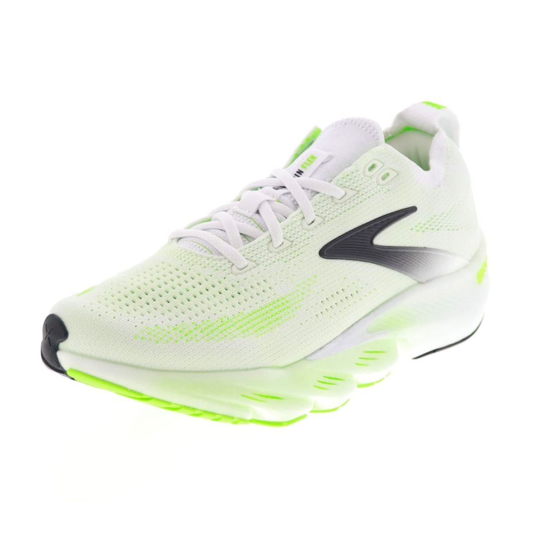 BROOKS ブルックス グリセリンフレックス メンズ ランニングシューズ ウォーキング ローカット スニーカー 運動靴 Glycerin Flex BRM4783 W/GRM|ホワイト|グリーン ホワイト/グリーン
