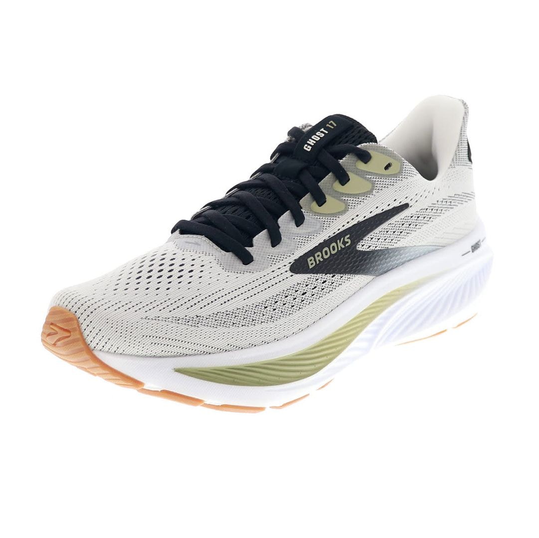 BROOKS ブルックス ゴースト17 メンズ ランニングシューズ ウォーキング ローカット スニーカー 運動靴 軽量 メッシュ Ghost 17 BRM4423 W/GRY ホワイト/グレー