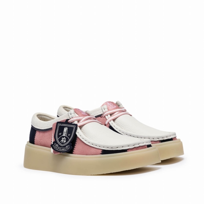 Clarks クラークス レディース カジュアルシューズ Torview W  トービュー Pink/Navy Combi ピンクネイビーコンビ スエード 本革 レザー  26186674 D幅