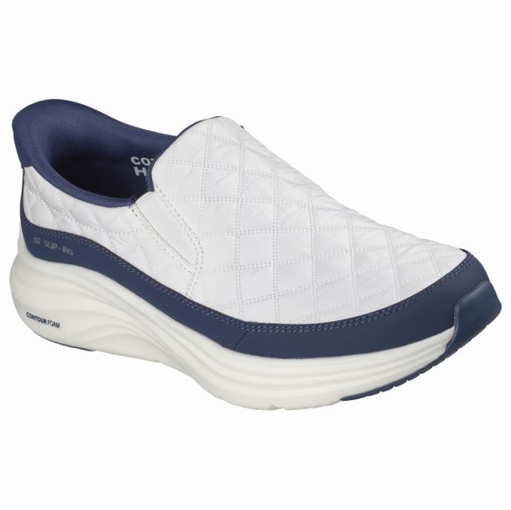 SKECHERS スケッチャーズ スリップインズ メンズ スニーカー コンツアーフォーム - コージーフィット ノルダイン 232620 WNV ホワイト/ネイビー